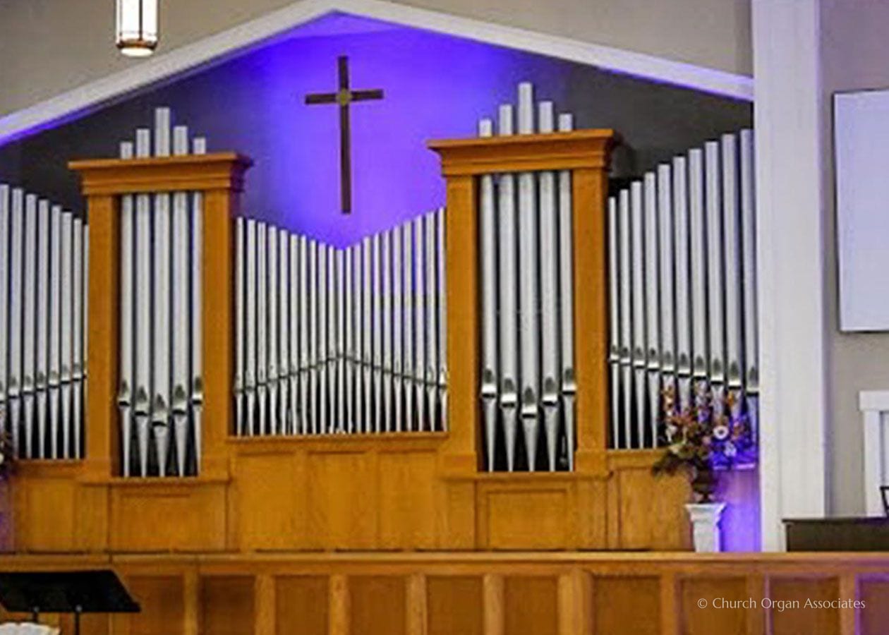 Allen organ at First United Methodist Church, Caldwell