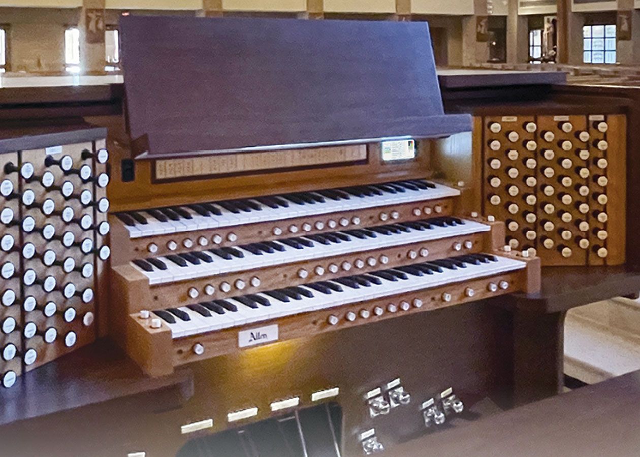 Allen organ at Saint Patrick Catholic Church, Dallas